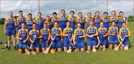  ??  ?? The Wicklow camogie team who will take on Westmeath this Saturday in Arklow.