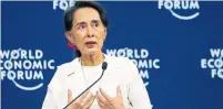  ?? BULLIT MARQUEZ THE ASSOCIATED PRESS ?? Suu Kyi should be stripped of her honorary Canadian citizenshi­p over her handling of the Rohingya crisis, Rosie DiManno writes.