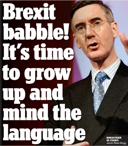  ??  ?? BREXITEER IN CHIEF: Jacob Rees-Mogg