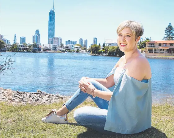  ?? Picture: GLENN HAMPSON ?? Former radio personalit­y Kate Carlyle relaxes at Evandale Lake yesterday before surgery today to deal with her latest health concern.