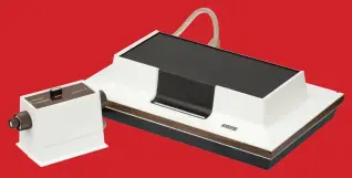  ??  ?? The Magnavox Odyssey certainly doesn’t look like the sleek home consoles of today.