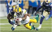  ?? — THE CANADIAN PRESS FILES ?? Edmonton Eskimos’ Adarius Bowman broke his own club record for catches and yards.