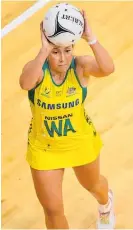  ?? Photo / Photosport ?? Kelsey Browne has played in the Diamonds’ midcourt.