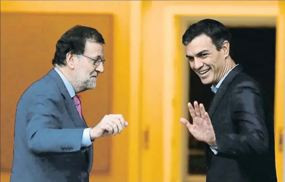  ?? BALLESTERO­S / EFE ?? Pedro Sánchez está convencido de que el presidente Rajoy intentará alargar la legislatur­a todo lo que pueda, incluso hasta el 2020
