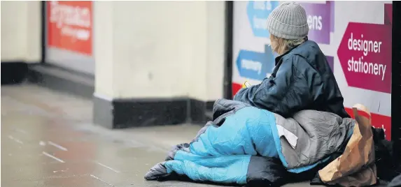  ??  ?? > The total number of homeless people in Wales is forecast to rise from 5,100 in 2016 to 6,800 in 2021. Across the UK, the figure could rise to 16,000