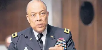  ?? GREG NASH/THE HILL ?? Maj. Gen. William Walker was tapped Friday to become the House’s first Black sergeant-at-arms.