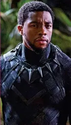  ??  ?? Royal: Chadwick Boseman