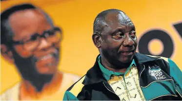  ?? Picture: REUTERS/SIPHIWE SIBEKO ?? TOUGH CHALLENGE: Newly elected ANC president Cyril Ramaphosa arrives to speak at the end of the 54th national conference of the ANC in Johannesbu­rg on Wednesday