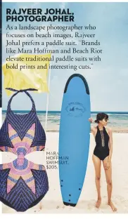  ??  ?? MARA HOFFMAN SWIMSUIT, $205.