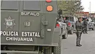  ??  ?? Un OPeratiVO pasado de la Policía Estatal del estado de Chihuahua