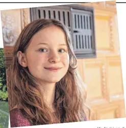  ?? FOTO: CHRISTIAN FLEMMING ?? Mia Günthör ist elf Jahre alt und in der sechsten Klasse der Maria-Ward-Realschule.