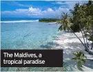  ??  ?? The Maldives, a tropical paradise