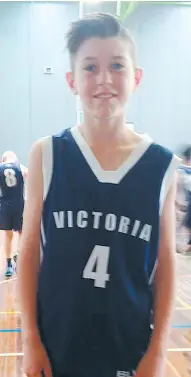  ??  ?? Cooper Alger will vice captain the Victorian team at the School Sport Australia Pacific games to be held in Adelaide in November