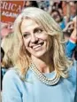  ?? EVAN VUCCI/AP ?? Trump aide Kellyanne Conway acknowledg­ed Sunday that “we are behind.”