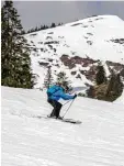  ?? Foto: Ralf Lienert ?? Skifahren im Skigebiet Grasgehren Riedberger Horn.