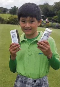  ??  ?? ●● Styal Golf Club youngster Daniel Hayes