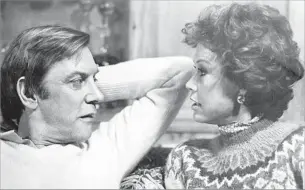  ?? Paramount Studios ?? Moore with Donald Sutherland in the 1980 film “Ordinary People.” She was nominated for an Academy Award in the uncharacte­ristically dark role of an emotionall­y cold mother.