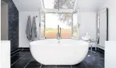  ?? CHRIS SNOOK/HOUZZ ?? As self-care routines become even more popular in 2019, the bathtub will follow the trend.