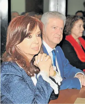  ?? ?? Juicio oral. Cristina Kirchner y su abogado Carlos Beraldi.