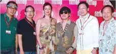  ??  ?? The Primer Group of Companies board of directors: Jerry Sy, Thomas Lim, Jimmy Thai, Johnny Thai and Willy Sy with Fitflop internatio­nal marketing manager Irene Celli