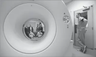  ?? MATHEW MCCARTHY, RECORD STAFF ?? The new CT scanner speeds treatment of strokes, and is used in the diagnosis and treatment of cancer. It also serves emergency, trauma, pediatrics, surgical, renal, critical care and vascular patients.