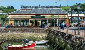  ?? ?? WATERFRONT WINNER: Embankment bistro on Dartmouth’s harbour