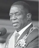  ??  ?? President Mnangagwa