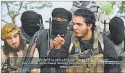  ??  ?? A grab from a purported Islamic State video where its fighters can be seen exhorting Muslims to attack France.