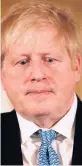  ??  ?? STRONG LANGUAGE Johnson mentioned wartime government