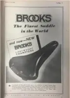  ??  ?? A simple message, but a bold claim from Brooks. They had a point though, their beautiful leather saddles have stood the test of time.