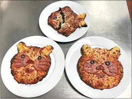  ?? COURTESY OF SLICE OF ITALY ?? The Rosedale Slice of Italy started offering kids’ pizzas in the shape of fish and cats that can be customized with your choice of toppings.
