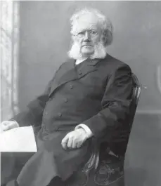  ?? FOTO: DPA ?? Der Heros der norwegisch­en Literatur: Henrik Ibsen im Jahr 1902.