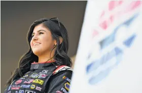 ?? Jared C. Tilton / NASCAR ?? Hailie Deegan, 16, of Temecula (Riverside County) driving a Toyota, came in seventh in the K&amp;N Pro Series West Carneros 200 at Sonoma Raceway.