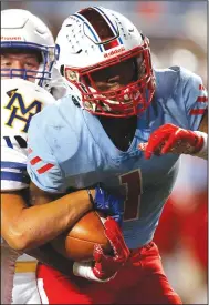  ?? (Arkansas Democrat-Gazette/Thomas Metthe) ?? Running back James Jointer, who rushed 162 times for 1,105 yards and 10 touchdowns for Little Rock Parkview last year, is one of two players who orally committed to the Razorbacks on Saturday.