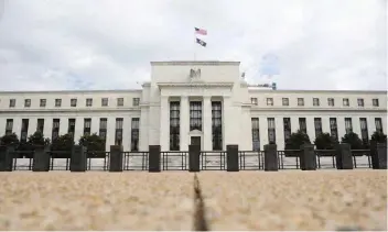  ?? — Reuters ?? The Federal Reserve building is pictured in Washington, DC, US.