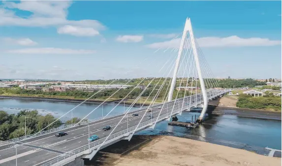  ??  ?? Sunderland Strategic Transport Corridor (SSTC) 3, which will take traffic between the Northern Spire Bridge and the city centre, is expected to be complete in September.