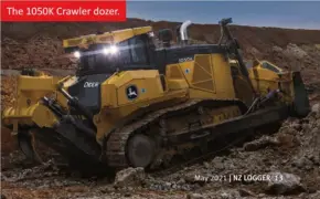  ??  ?? The 1050K Crawler dozer.