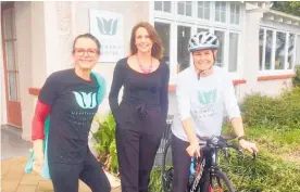  ?? Photo / Supplied ?? From left, Judith Goldsack, Heretaunga Women’s Centre manager Amanda Meynell and Deidre´ Venter heading out on a training exercise.