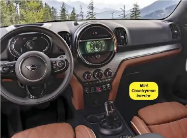  ??  ?? Mini Countryman interior