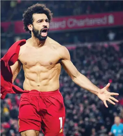  ?? -Photo: Liverpool FC ?? Relishing…Liverpool forward Mohamed Salah said they have a score to settle with Real Madrid after the Spanish side set up a repeat of their 2018 Champions League final by securing a comeback win against Manchester City on Wednesday.