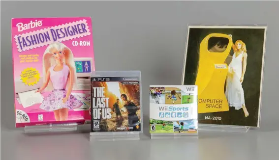  ?? ?? This photo provided by World Video Game Hall of Fame, Barbie Fashion Designer, Computer Space, The Last of Us and Wii Sports are heading into the World Video Game Hall of Fame. The honorees announced 4 May emerged from a field of finalists that included: Age of Empires, Angry Birds, Call of Duty 4: Modern Warfare, FIFA Internatio­nal Soccer, Goldeneye 007, NBA 2K, Quake, and Wizardry. The games will be on permanent display at the World Video Game Hall of Fame at The Strong museum in Rochester, N.Y,