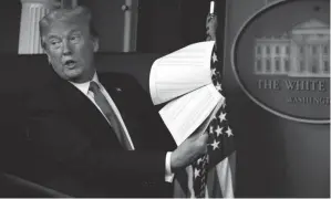  ?? ALEX BRANDON/AP FILE ?? Reports emerged last week that 15 boxes of White House records were recovered from former President Donald Trump at his Mar-a-lago resort in Palm Beach, Fla.