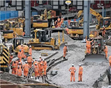  ?? PAUL BIGLAND. ?? Network Rail made platforms at Waterloo longer last summer to increase capacity. Future upgrade projects will be subject to individual business cases with their costs met by government or private money.