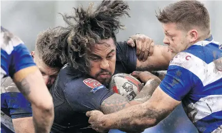  ?? CLINT HUGHES/THE CANADIAN PRESS/THE ASSOCIATED PRESS ?? Fuifui Moimoi and the Toronto Wolfpack will play their first home match Saturday.