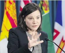  ?? ADRIAN WYLD /THE CANADIAN PRESS ?? Alberta Environmen­t Minister Shannon Phillips was in Ottawa this week lobbying senators to block Bill C-69, but should have been fighting this bill months ago, writes Licia Corbella.