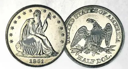  ?? PHOTOS COURTESY HERITAGE AUCTIONS WWW.HA.COM ?? 1870-CC Liberty Seated dollar. Carson City coins are popular with collectors.