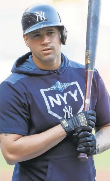  ?? AP ?? Add Gary Sanchez to long list of ailing Yankees, but team says back soreness is no big deal.
