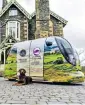  ??  ?? Electric pods are being trialled on the Lake District’s roads