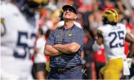  ?? Photograph: Dylan Widger/USA Today Sports ?? Michigan head coach Jim Harbaugh has turned his team into one of the best in the country.