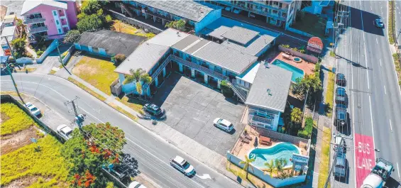  ?? ?? The Tropicana Motel site in Mermaid Beach is up for sale.